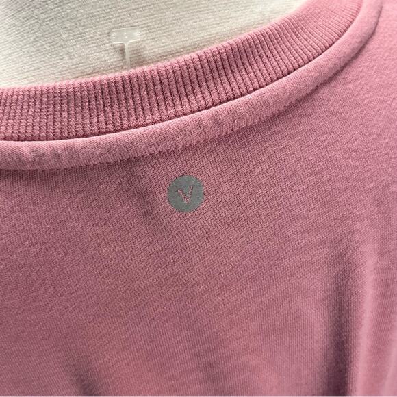 NWT VELOCITY | Pink Long Sleeve Cropped Sweatshirt Top - Picture 3 of 6